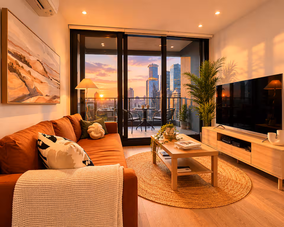 Luxury Docklands Stay w/ Pool & City Views in Docklands, Melbourne